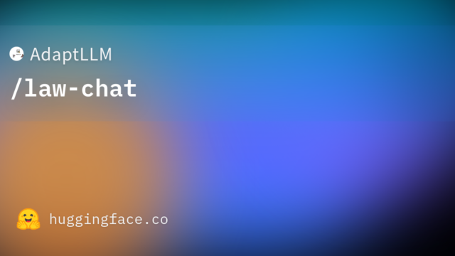 AdaptLLM/law-chat