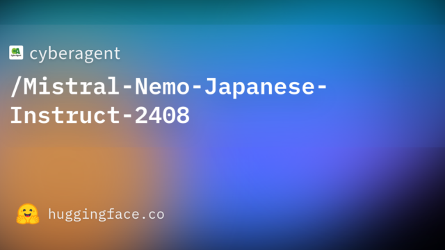 cyberagent/Mistral-Nemo-Japanese-Instruct-2408