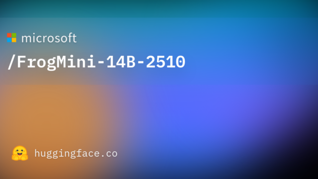 microsoft/FrogMini-14B-2510
