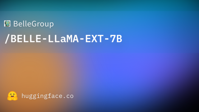 BelleGroup/BELLE-LLaMA-EXT-7B
