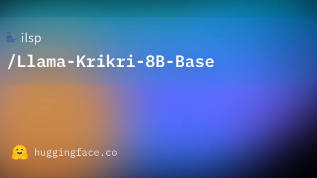 ilsp/Llama-Krikri-8B-Base