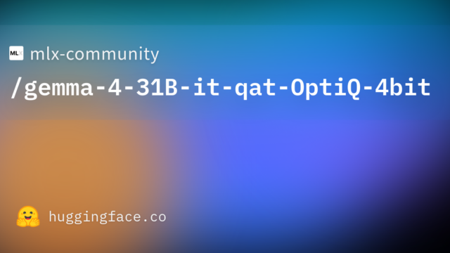 mlx-community/gemma-4-31B-it-qat-OptiQ-4bit