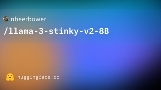 nbeerbower/llama-3-stinky-v2-8B