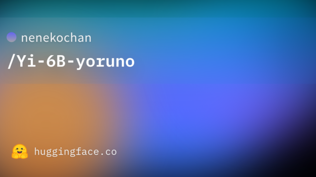 nenekochan/Yi-6B-yoruno