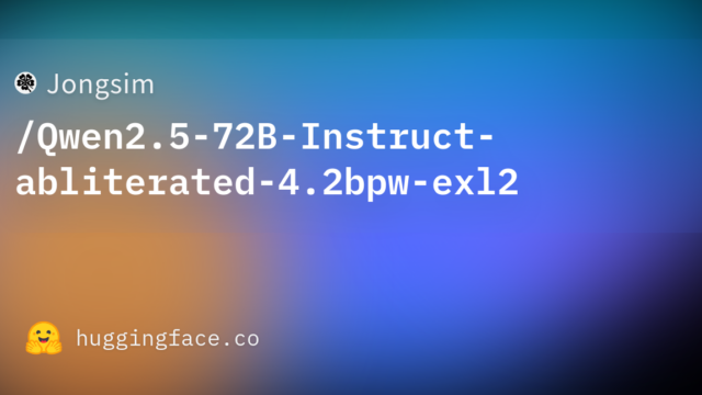 Jongsim/Qwen2.5-72B-Instruct-abliterated-4.2bpw-exl2