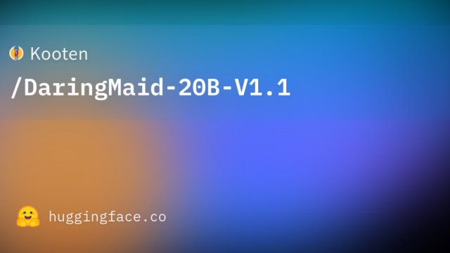 Kooten/DaringMaid-20B-V1.1