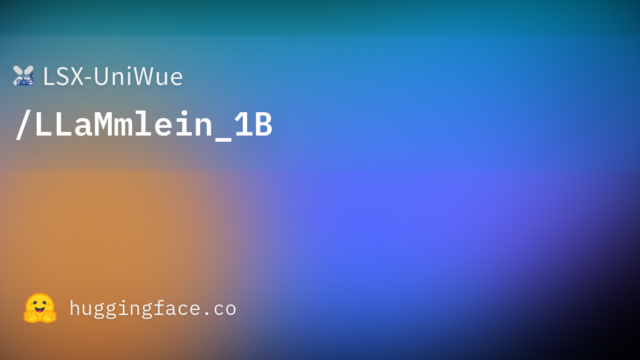 LSX-UniWue/LLaMmlein_1B