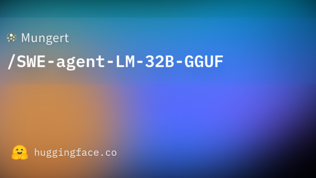 Mungert/SWE-agent-LM-32B-GGUF