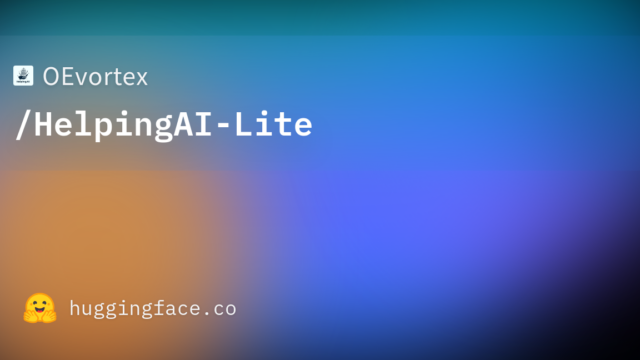OEvortex/HelpingAI-Lite