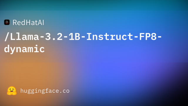 RedHatAI/Llama-3.2-1B-Instruct-FP8-dynamic