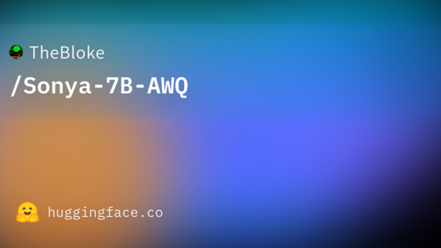 TheBloke/Sonya-7B-AWQ
