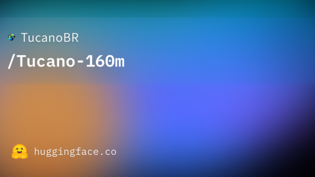 TucanoBR/Tucano-160m