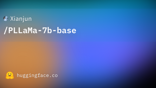Xianjun/PLLaMa-7b-base