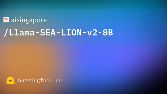 aisingapore/Llama-SEA-LION-v2-8B
