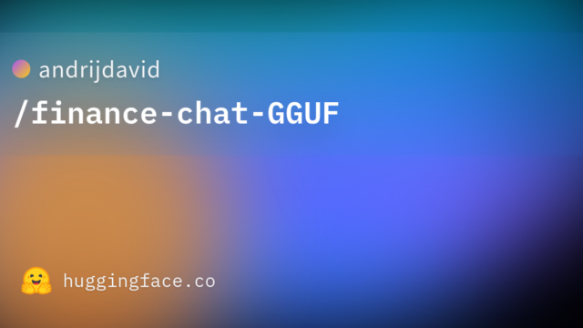 andrijdavid/finance-chat-GGUF