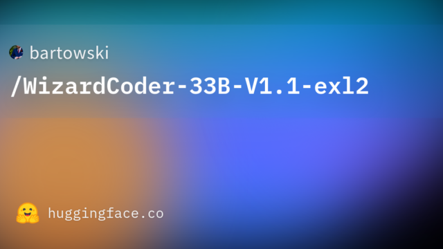 bartowski/WizardCoder-33B-V1.1-exl2