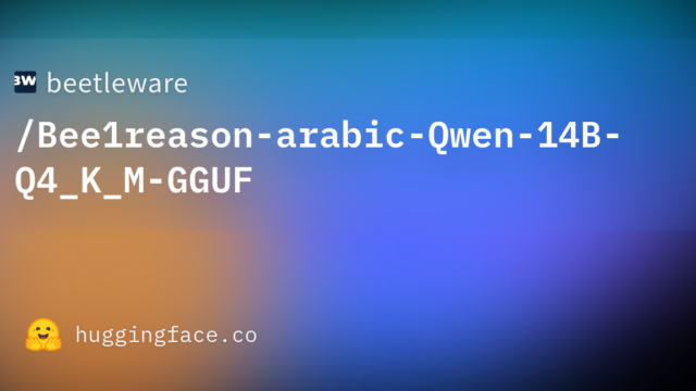 beetleware/Bee1reason-arabic-Qwen-14B-Q4_K_M-GGUF