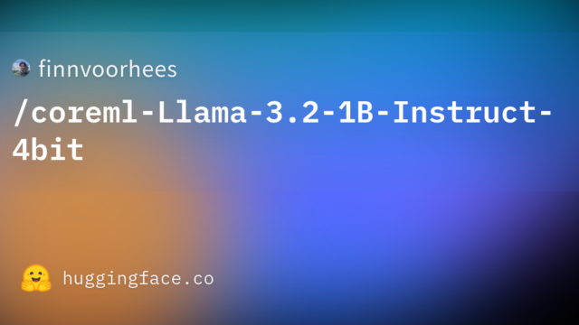 finnvoorhees/coreml-Llama-3.2-1B-Instruct-4bit