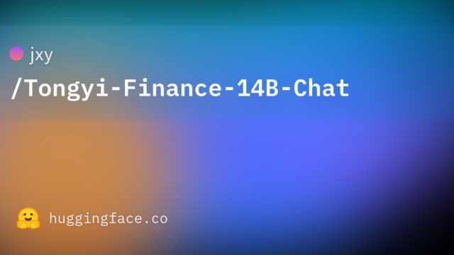 jxy/Tongyi-Finance-14B-Chat