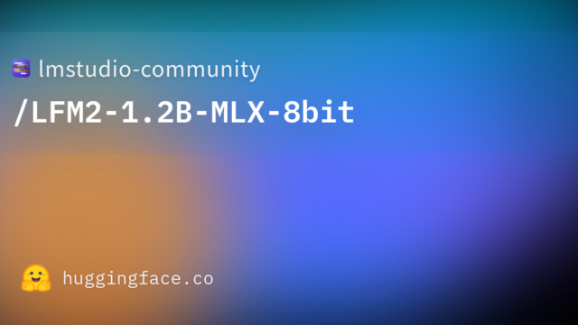 lmstudio-community/LFM2-1.2B-MLX-8bit