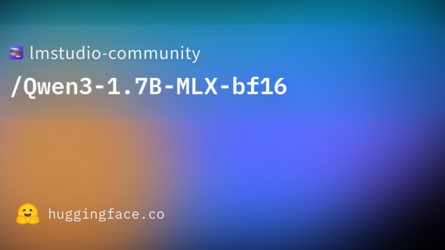 lmstudio-community/Qwen3-1.7B-MLX-bf16