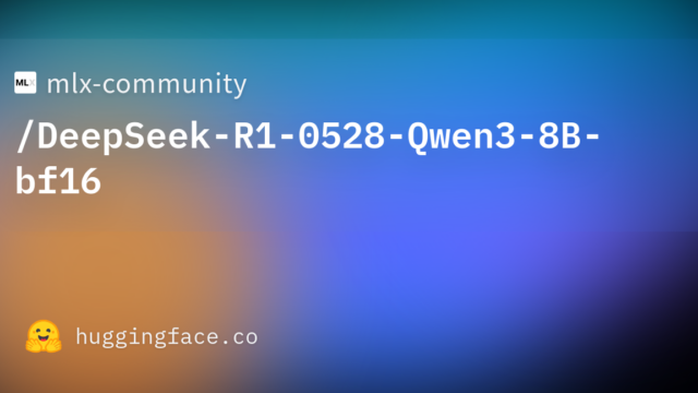 mlx-community/DeepSeek-R1-0528-Qwen3-8B-bf16