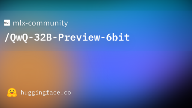 mlx-community/QwQ-32B-Preview-6bit