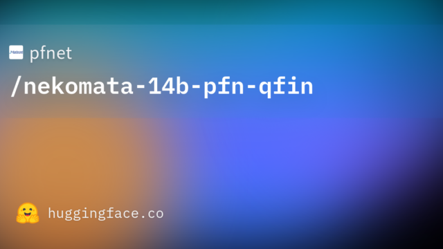 pfnet/nekomata-14b-pfn-qfin