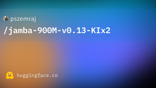 pszemraj/jamba-900M-v0.13-KIx2