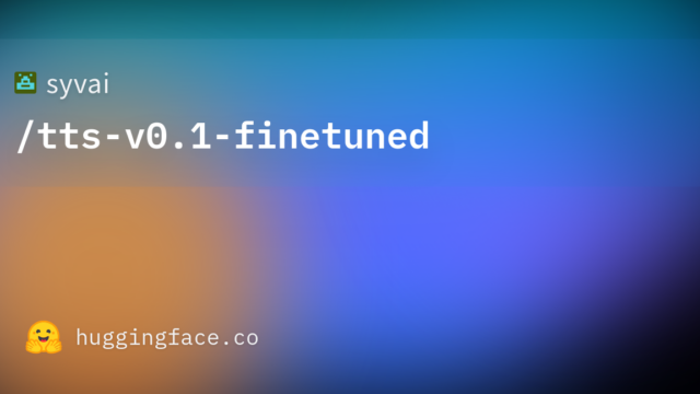 syvai/tts-v0.1-finetuned