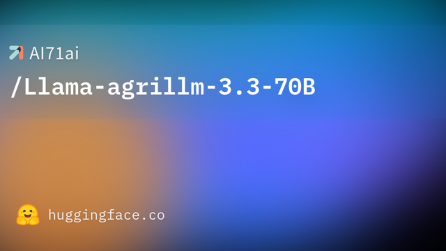AI71ai/Llama-agrillm-3.3-70B