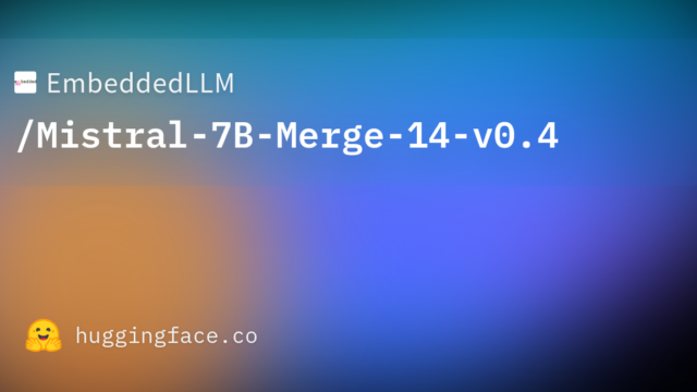 EmbeddedLLM/Mistral-7B-Merge-14-v0.4