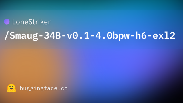 LoneStriker/Smaug-34B-v0.1-4.0bpw-h6-exl2