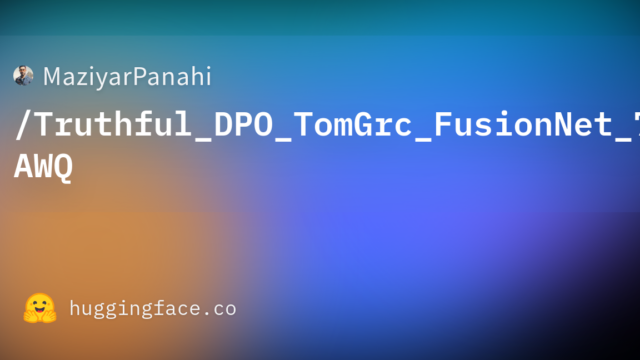MaziyarPanahi/Truthful_DPO_TomGrc_FusionNet_7Bx2_MoE_13B-AWQ