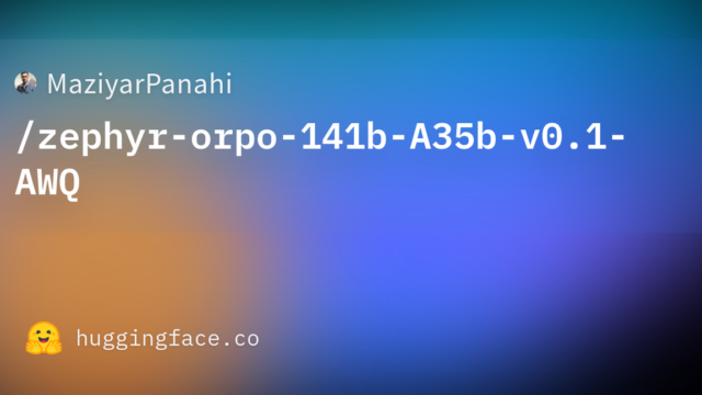MaziyarPanahi/zephyr-orpo-141b-A35b-v0.1-AWQ