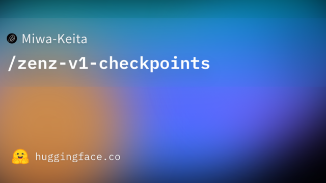 Miwa-Keita/zenz-v1-checkpoints