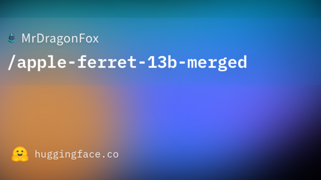 MrDragonFox/apple-ferret-13b-merged