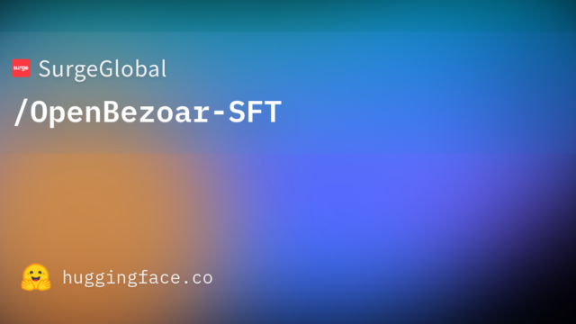 SurgeGlobal/OpenBezoar-SFT