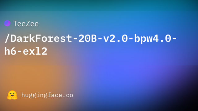 TeeZee/DarkForest-20B-v2.0-bpw4.0-h6-exl2