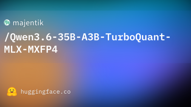 majentik/Qwen3.6-35B-A3B-TurboQuant-MLX-MXFP4