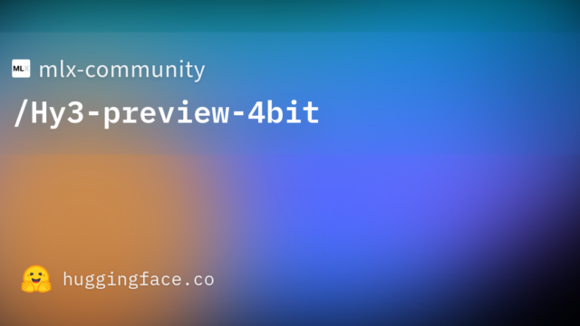 mlx-community/Hy3-preview-4bit
