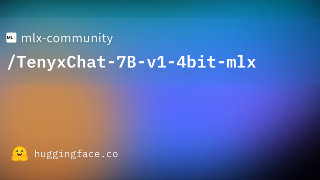 mlx-community/TenyxChat-7B-v1-4bit-mlx