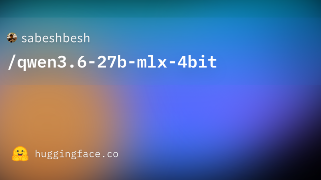 sabeshbesh/qwen3.6-27b-mlx-4bit