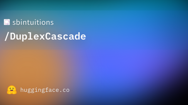 sbintuitions/DuplexCascade