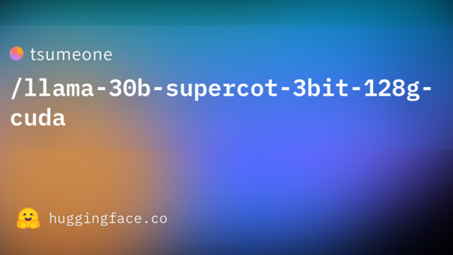 tsumeone/llama-30b-supercot-3bit-128g-cuda