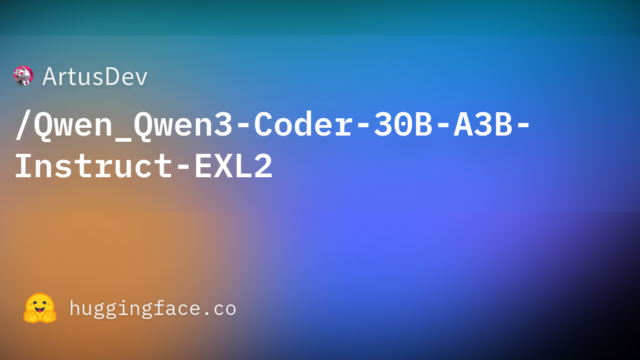 ArtusDev/Qwen_Qwen3-Coder-30B-A3B-Instruct-EXL2