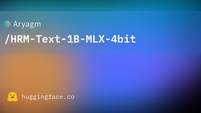 Aryagm/HRM-Text-1B-MLX-4bit
