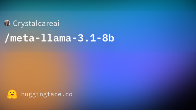 Crystalcareai/meta-llama-3.1-8b