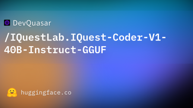 DevQuasar/IQuestLab.IQuest-Coder-V1-40B-Instruct-GGUF