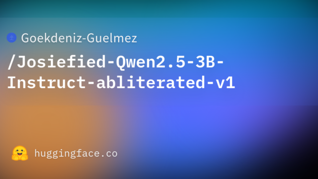 Goekdeniz-Guelmez/Josiefied-Qwen2.5-3B-Instruct-abliterated-v1